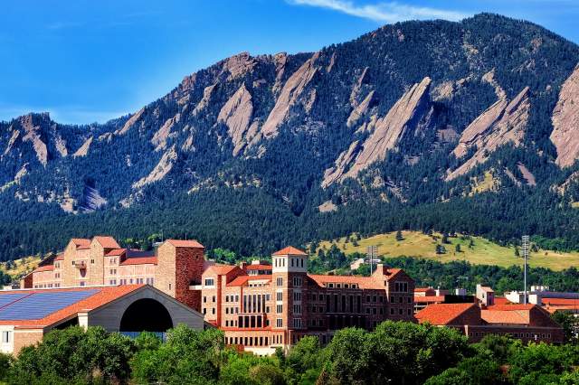 Boulder and Colorado University in Summer