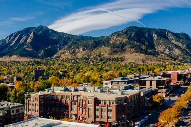 Fall Panorama of Boulder