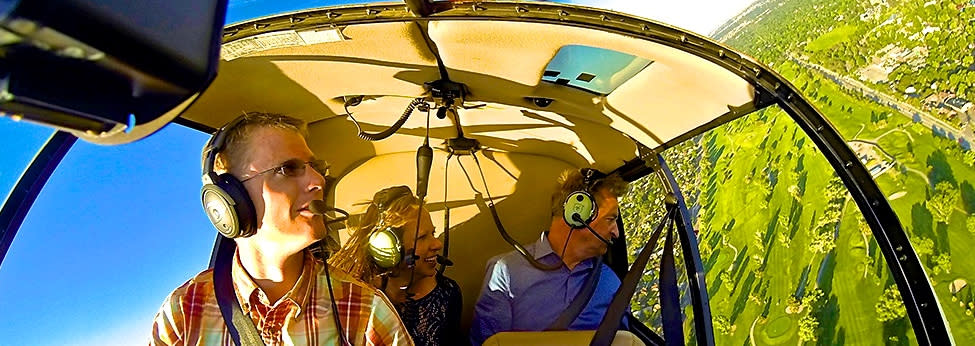 Pilot & 2 Passengers on the Boulder Transport Helicopter Tour